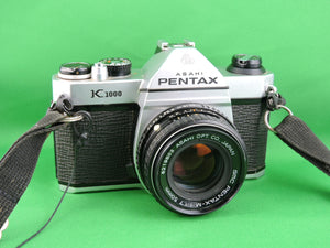 Cameras - Pentax K1000 and Vivitar 16M Electronic Flash