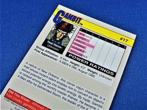 Marvel Collector Cards - 1991 Marvel Universe Series 2 - #17 Gambit