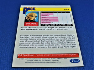 Marvel Collector Cards - 1991 Marvel Universe Series 2 - #23 Puck