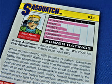 Load image into Gallery viewer, Marvel Collector Cards - 1991 Marvel Universe Series 2 - #31 Sasquatch
