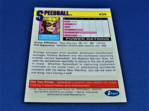 Marvel Collector Cards - 1991 Marvel Universe Series 2 - #34 Speedball