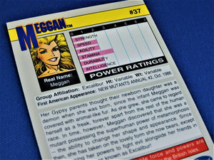 Marvel Collector Cards - 1991 Marvel Universe Series 2 - #37 Meggan