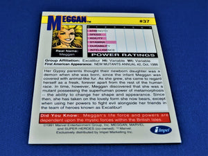 Marvel Collector Cards - 1991 Marvel Universe Series 2 - #37 Meggan