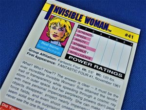 Marvel Collector Cards - 1991 Marvel Universe Series 2 - #41 Invisible Woman