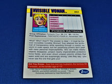 Load image into Gallery viewer, Marvel Collector Cards - 1991 Marvel Universe Series 2 - #41 Invisible Woman
