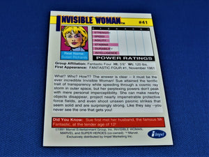 Marvel Collector Cards - 1991 Marvel Universe Series 2 - #41 Invisible Woman