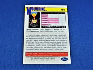 Marvel Collector Cards - 1991 Marvel Universe Series 2 - #50 Wolverine