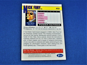 Marvel Collector Cards - 1991 Marvel Universe Series 2 - #52 Nick Fury