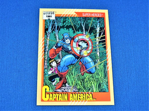 Marvel Collector Cards - 1991 Marvel Universe Series 2 - #54 Captain America