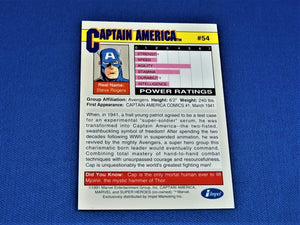 Marvel Collector Cards - 1991 Marvel Universe Series 2 - #54 Captain America