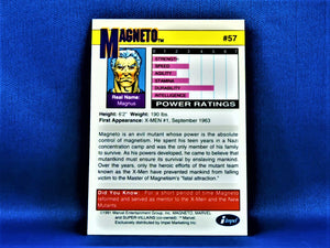 Marvel Collector Cards - 1991 Marvel Universe Series 2 - #57 Magneto