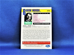 Marvel Collector Cards - 1991 Marvel Universe Series 2 - #76 Baron Mordo