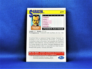 Marvel Collector Cards - 1991 Marvel Universe Series 2 - #77 Saracen