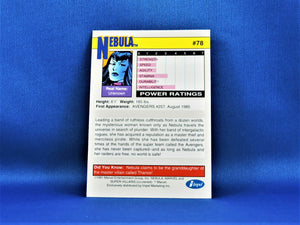 Marvel Collector Cards - 1991 Marvel Universe Series 2 - #78 Nebula