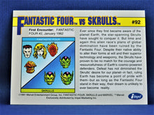 Load image into Gallery viewer, Marvel Collector Cards - 1991 Marvel Universe Series 2 - #92 Fantastic Four vs Skrulls
