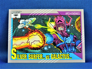 Marvel Collector Cards - 1991 Marvel Universe Series 2 - #94 Silver Surfer vs Galactus