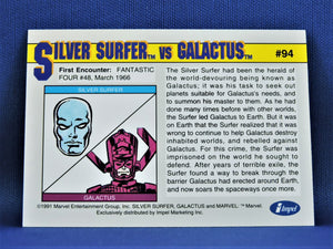 Marvel Collector Cards - 1991 Marvel Universe Series 2 - #94 Silver Surfer vs Galactus