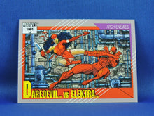 Load image into Gallery viewer, Marvel Collector Cards - 1991 Marvel Universe Series 2 - #95 Daredevil vs Elektra
