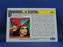 Load image into Gallery viewer, Marvel Collector Cards - 1991 Marvel Universe Series 2 - #95 Daredevil vs Elektra
