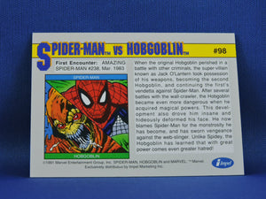 Marvel Collector Cards - 1991 Marvel Universe Series 2 - #98 Spider-Man vs Hobgoblin