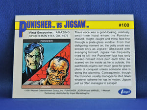 Marvel Collector Cards - 1991 Marvel Universe Series 2 - #100 Punisher vs Jigsaw