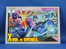 Load image into Gallery viewer, Marvel Collector Cards - 1991 Marvel Universe Series 2 - #106 X-Men vs Sentinels
