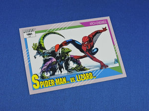 Marvel Collector Cards - 1991 Marvel Universe Series 2 - #112 Spider-Man vs Lizard