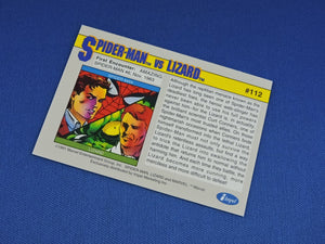 Marvel Collector Cards - 1991 Marvel Universe Series 2 - #112 Spider-Man vs Lizard