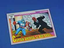 Load image into Gallery viewer, Marvel Collector Cards - 1991 Marvel Universe Series 2 - #115 Captain America vs Red Skull
