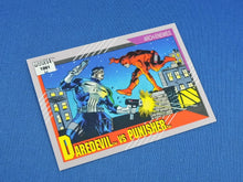 Charger l&#39;image dans la galerie, Marvel Collector Cards - 1991 Marvel Universe Series 2 - #116 Daredevil vs Punisher
