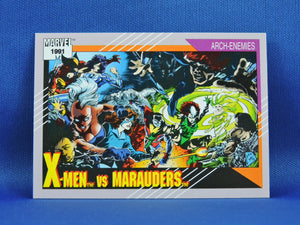 Marvel Collector Cards - 1991 Marvel Universe Series 2 - #117 X-Men vs Marauders