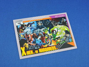 Marvel Collector Cards - 1991 Marvel Universe Series 2 - #117 X-Men vs Marauders