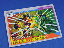 Charger l&#39;image dans la galerie, Marvel Collector Cards - 1991 Marvel Universe Series 2 - #118 Iron Man vs Mandarin
