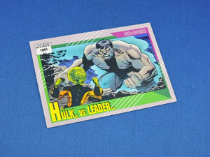 Marvel Collector Cards - 1991 Marvel Universe Series 2 - #119 Hulk vs Leader