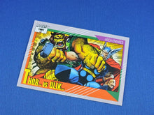 Charger l&#39;image dans la galerie, Marvel Collector Cards - 1991 Marvel Universe Series 2 - #122 Thor vs Ulik
