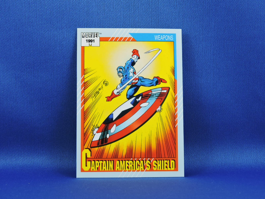 Marvel Collector Cards - 1991 Marvel Universe Series 2 - #127 Captain America's Shield