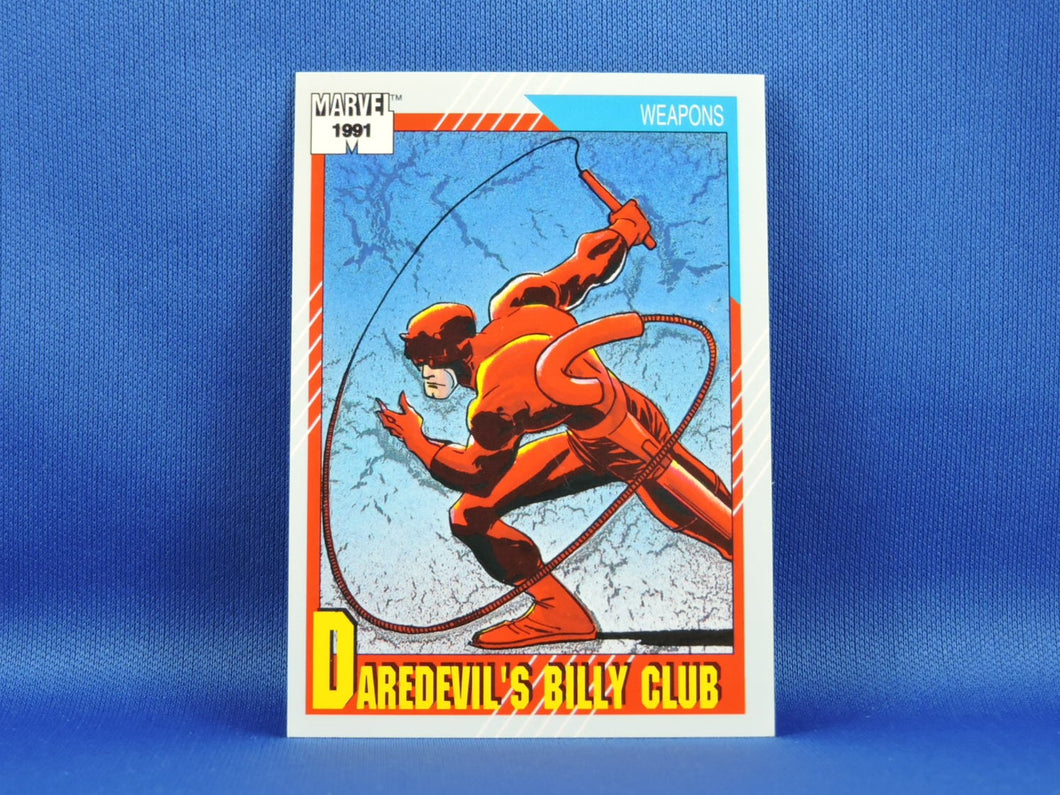 Marvel Collector Cards - 1991 Marvel Universe Series 2 - #129 Daredevil's Billy Club