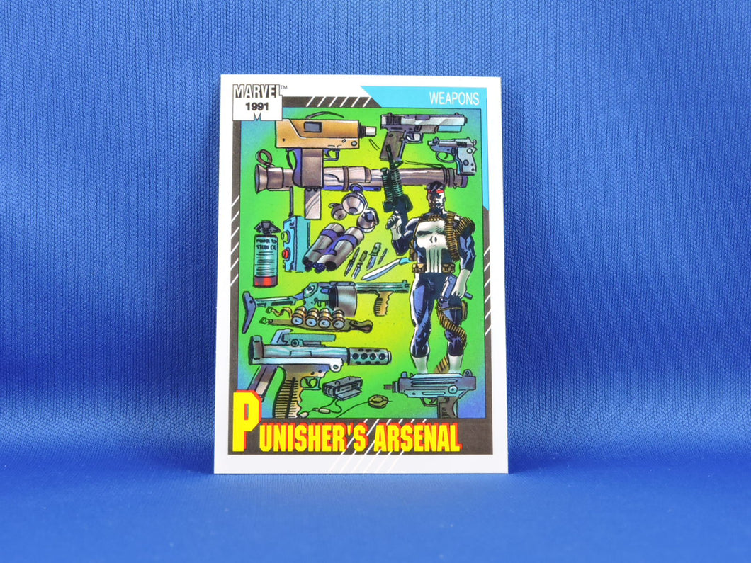 Marvel Collector Cards - 1991 Marvel Universe Series 2 - #132 Punisher's Arsenal