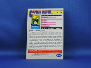 Marvel Collector Cards - 1991 Marvel Universe Series 2 - #139 Captain Marvel