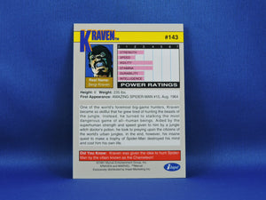 Marvel Collector Cards - 1991 Marvel Universe Series 2 - #143 Kraven