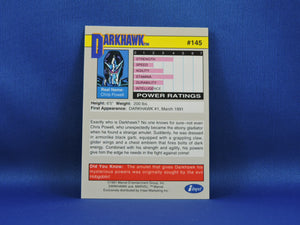 Marvel Collector Cards - 1991 Marvel Universe Series 2 - #145 Darkhawk