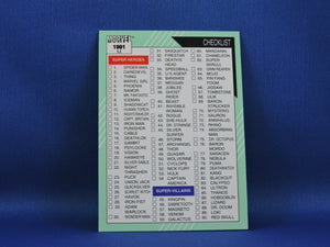 Marvel Collector Cards - 1991 Marvel Universe Series 2 - #162 Checklist