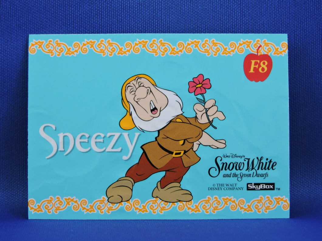 Skybox - Walt Disney - 1994 - Snow White and the Seven Dwarfs - F8 Sneezy