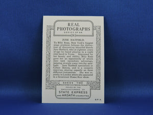 Real Photographs Collector Cards - 1939 - Series Two - #26 June Hatfield