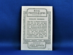 Real Photographs Collector Cards - 1939 - Series Two - #33 Rosalind Treherne