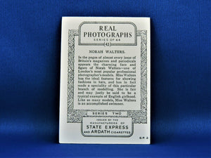 Real Photographs Collector Cards - 1939 - Series Two - #43 Norah Walters