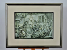 Charger l&#39;image dans la galerie, Paper Tole - 3D - Decoupage - Anton Pieck - Green School Room
