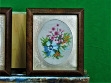 Charger l&#39;image dans la galerie, MXB Crafts - Cross-Stitch - Framed Floral Designs x 4

