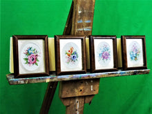 Charger l&#39;image dans la galerie, MXB Crafts - Cross-Stitch - Framed Floral Designs x 4
