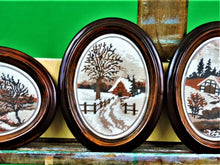 Charger l&#39;image dans la galerie, MXB Crafts - Needlepoint - Framed Country Scenes x 4
